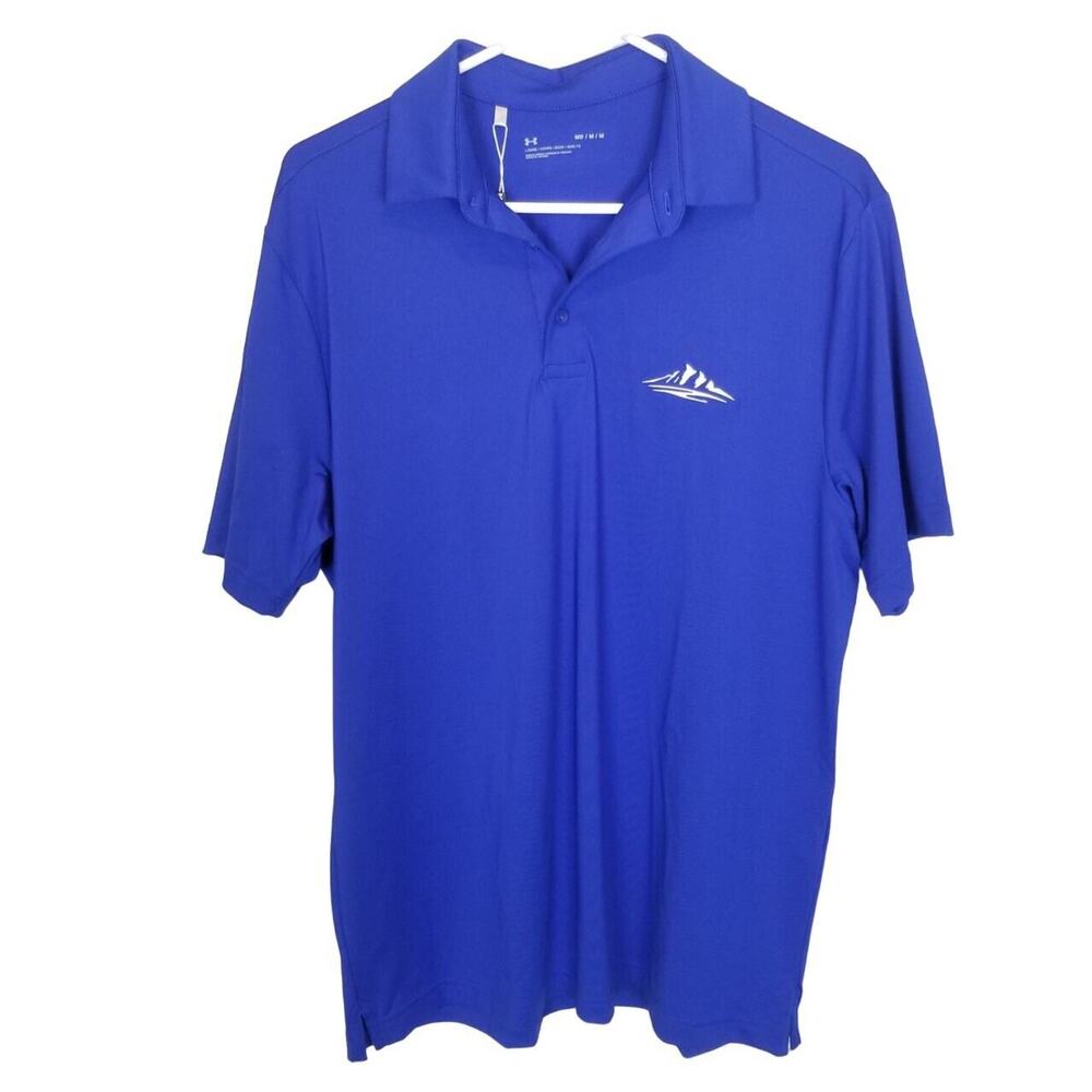 Under Armour Mens Polo Shirt Size M Stretch Sporty Wicking Athletic Activewear